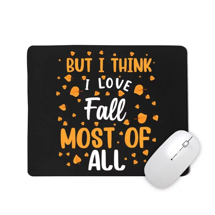 Autumnal Love Statement Mousepad