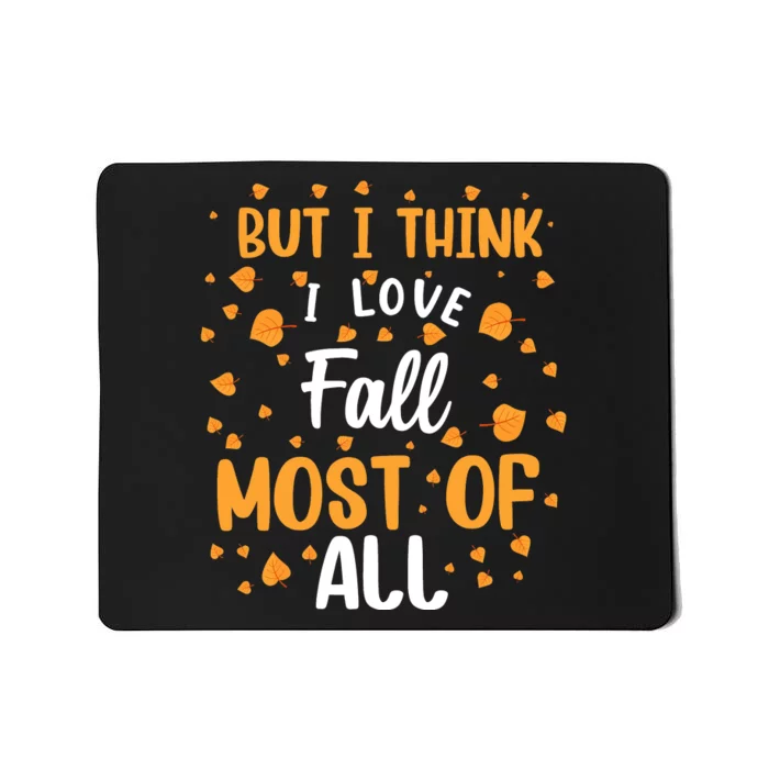 Autumnal Love Statement Mousepad