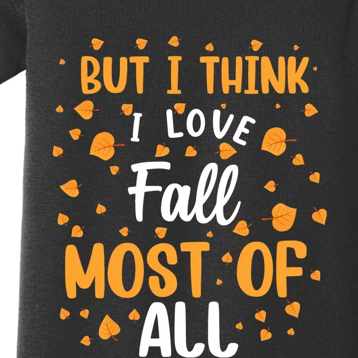 Autumnal Love Statement Baby Bodysuit