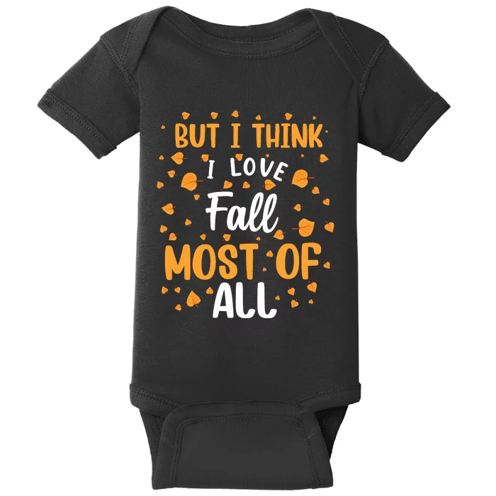 Autumnal Love Statement Baby Bodysuit