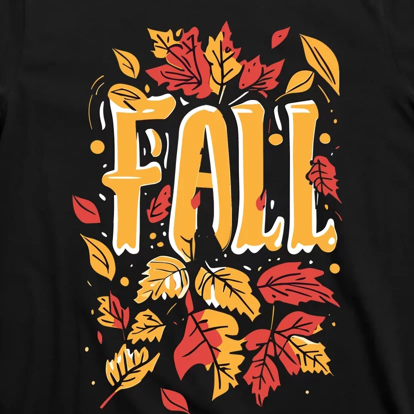 Autumn Leaves Seasonal Graphic T-Shirt