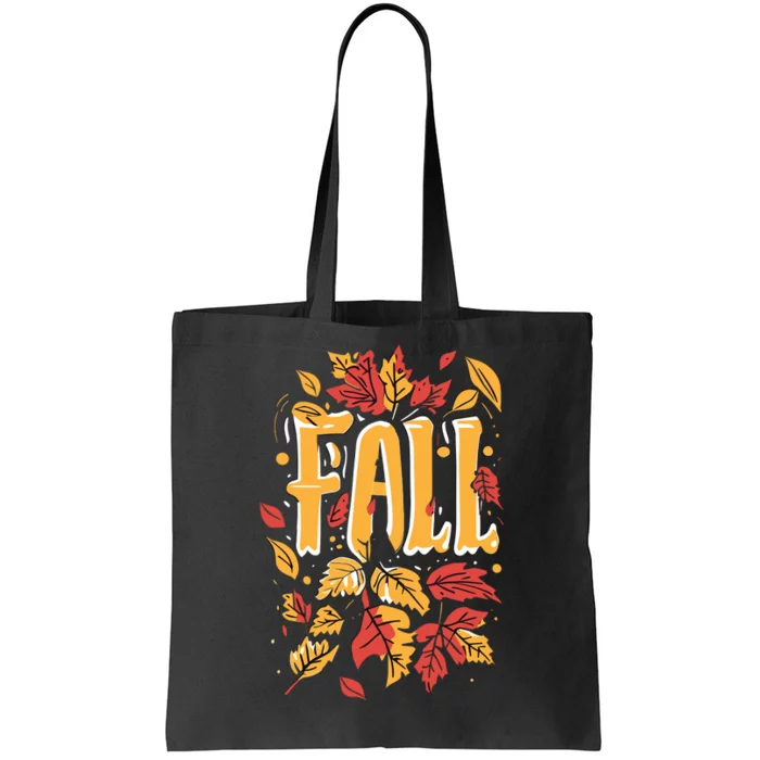 Autumn Leaves Seasonal Graphic Tote Bag