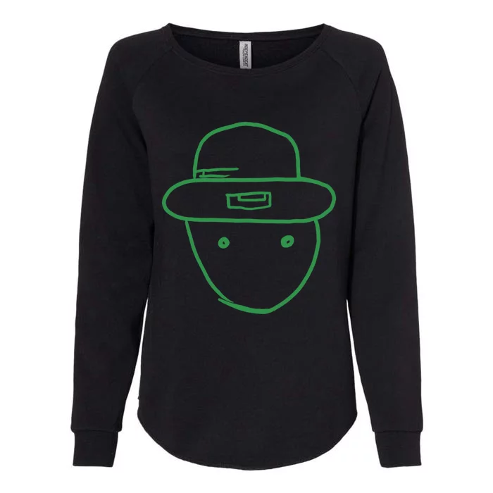 Amateur Leprechaun Sketch Gift Womens California Wash Sweatshirt