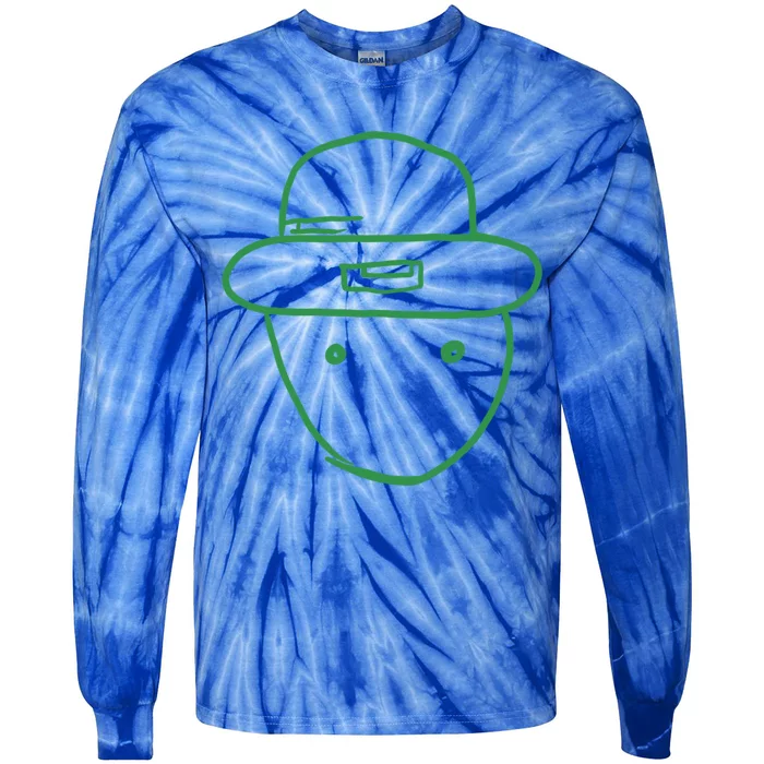 Amateur Leprechaun Sketch Gift Tie-Dye Long Sleeve Shirt