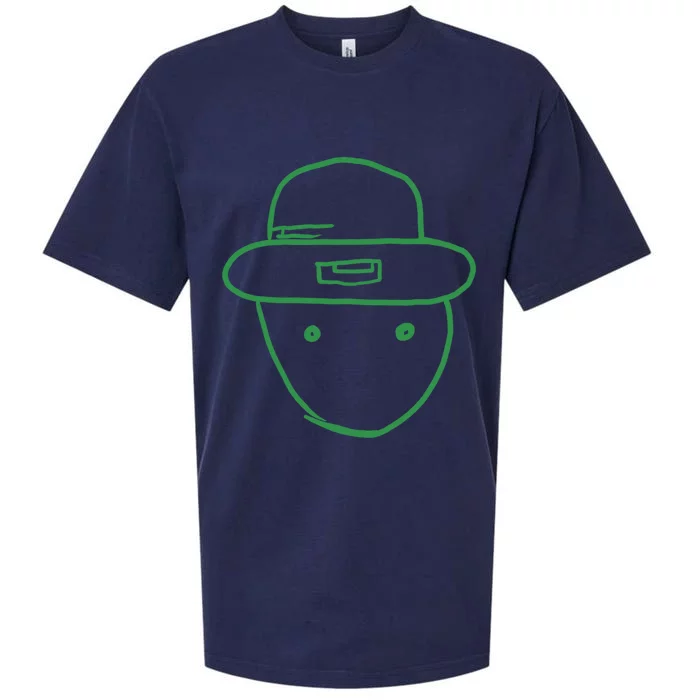 Amateur Leprechaun Sketch Gift Sueded Cloud Jersey T-Shirt