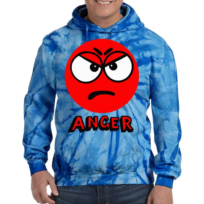 A Little Spot Of Anger Tie Dye Hoodie