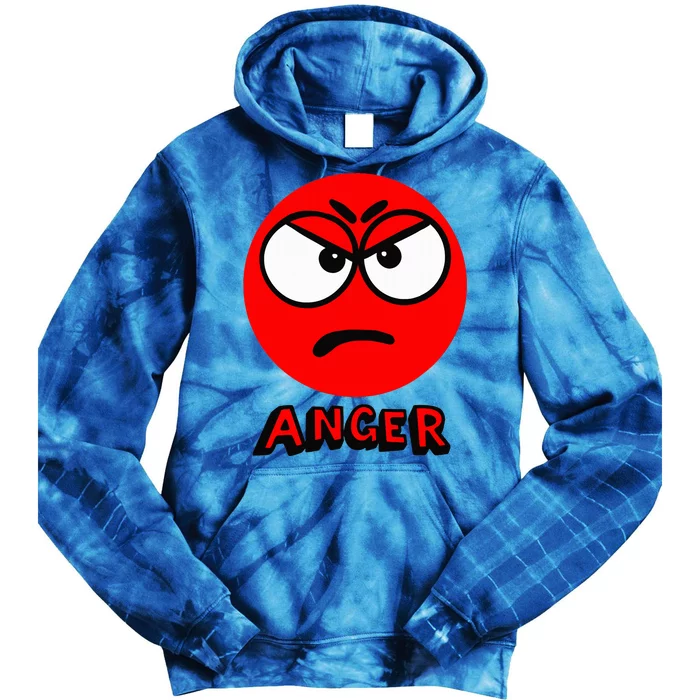 A Little Spot Of Anger Tie Dye Hoodie