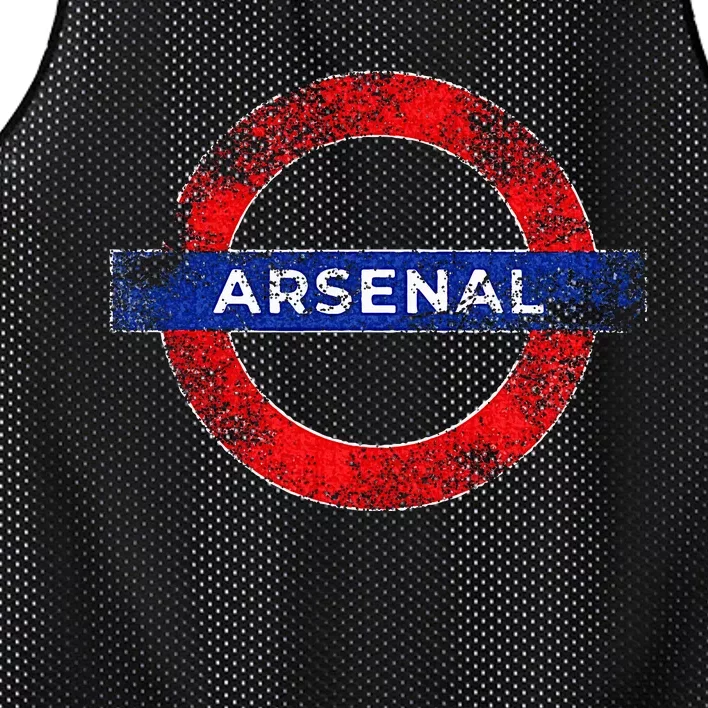 Arsenal London Subway Sign Mesh Reversible Basketball Jersey Tank