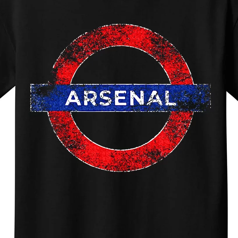 Arsenal London Subway Sign Kids T-Shirt