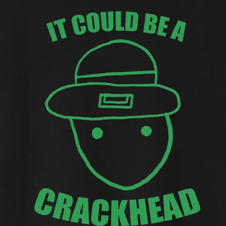 Amateur Leprechaun Sketch Could Be A Crackhead St Patricks Women's Crop Top Tee