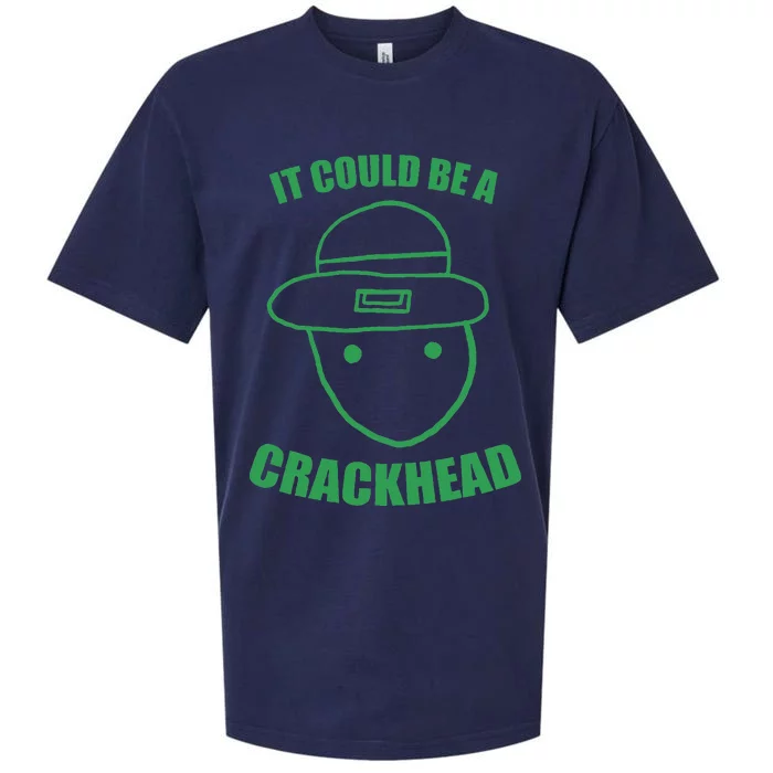 Amateur Leprechaun Sketch Could Be A Crackhead St Patricks Sueded Cloud Jersey T-Shirt