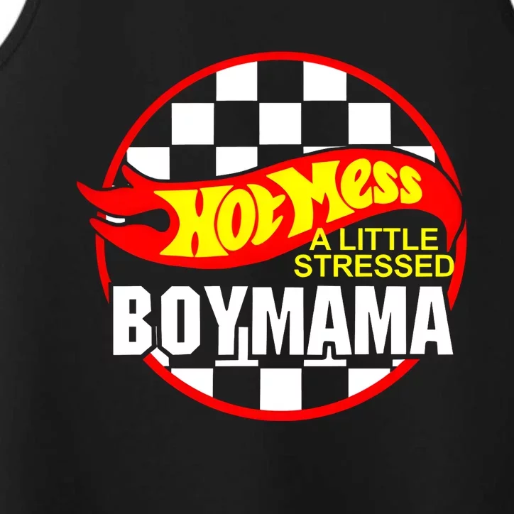 A Little Stressed Boy Mama Performance Tank