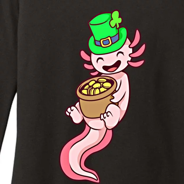 Axolotl Leprechaun St Patricks Axolotl Gift Womens CVC Long Sleeve Shirt