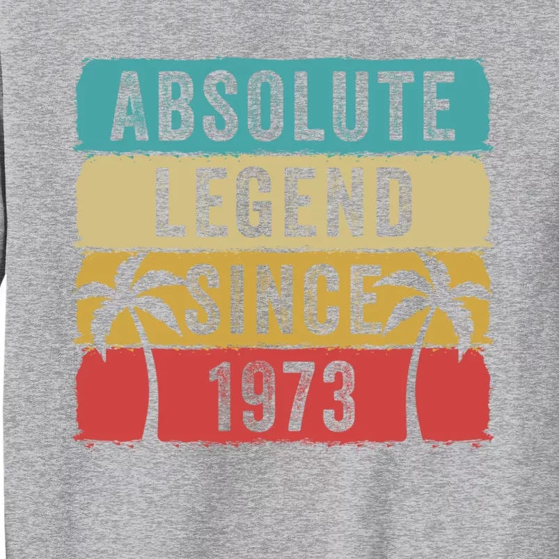 Absolute Legend Since 1973 Retro Birthday Celebration Funny Gift Sweatshirt