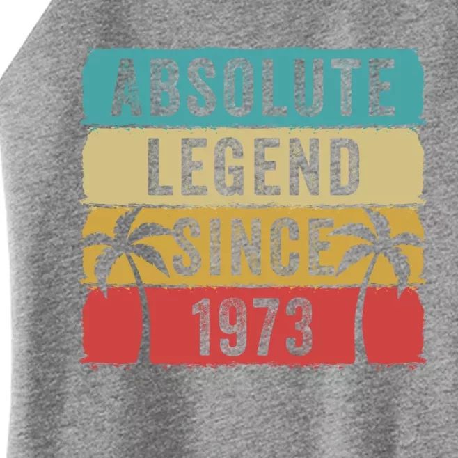 Absolute Legend Since 1973 Retro Birthday Celebration Funny Gift Women’s Perfect Tri Rocker Tank