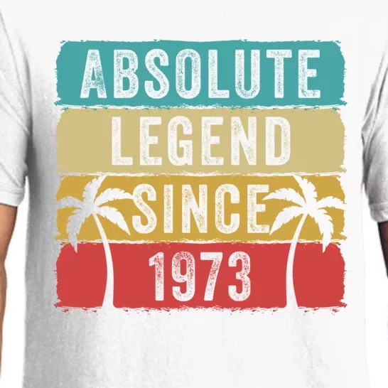 Absolute Legend Since 1973 Retro Birthday Celebration Funny Gift Pajama Set