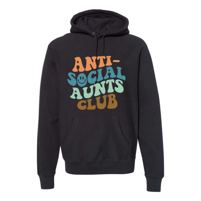 Aunt Life Soccer Auntie Mothers Day Messy Bun  Funny Premium Hoodie