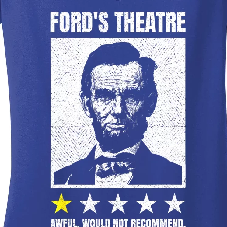 Abraham Lincoln Theatre Awful Would Not Recommend Women's V-Neck T-Shirt