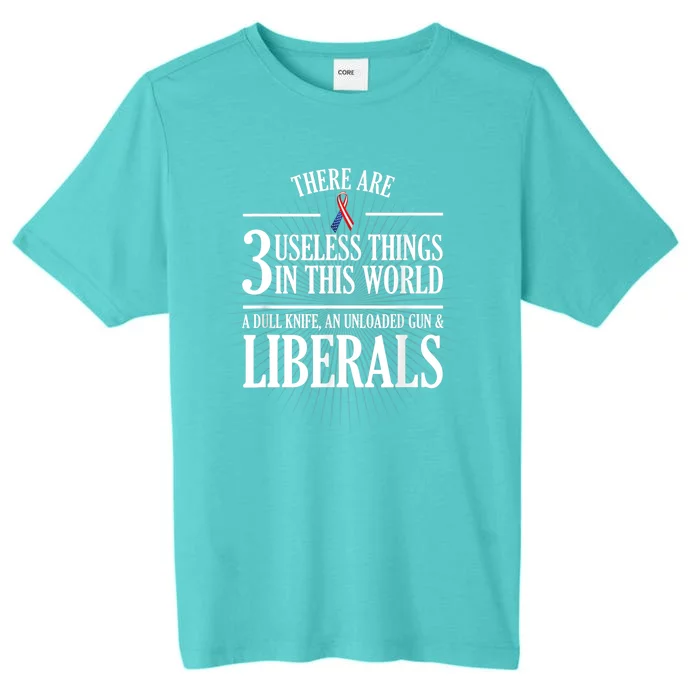 Anti Liberal TShirt: Useless Liberals, Liberal Tears ChromaSoft Performance T-Shirt