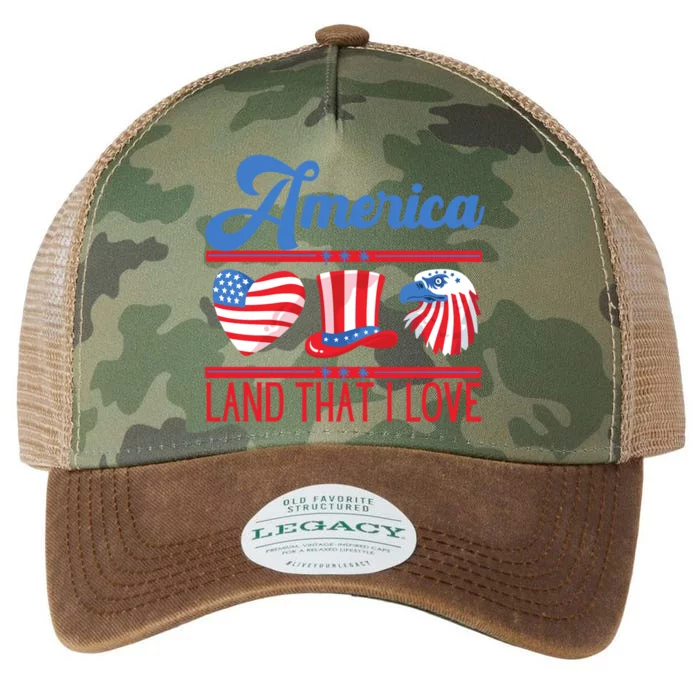 America Land That I Love Meaningful Gift Legacy Tie Dye Trucker Hat