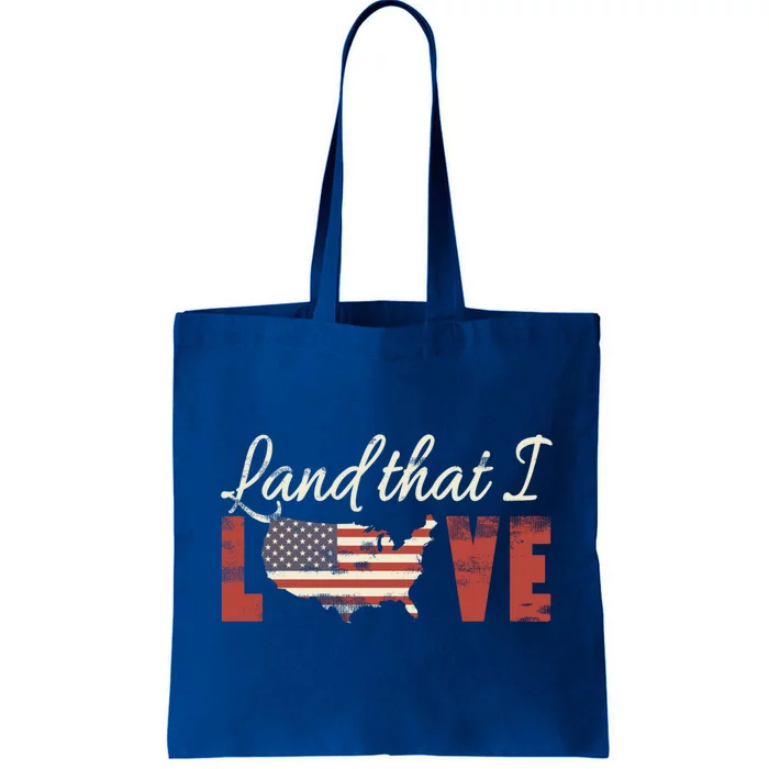 America Land That I Love Usa Flag Gift Tote Bag