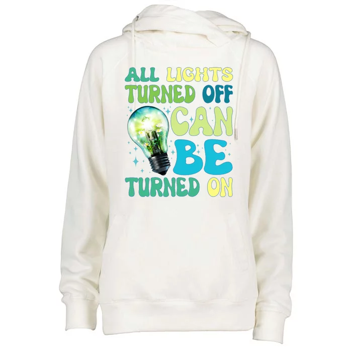 All Lights Turned Off Can Be Turned On Womens Funnel Neck Pullover Hood