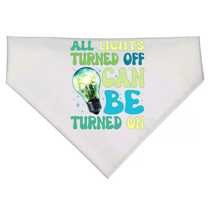 All Lights Turned Off Can Be Turned On USA-Made Doggie Bandana