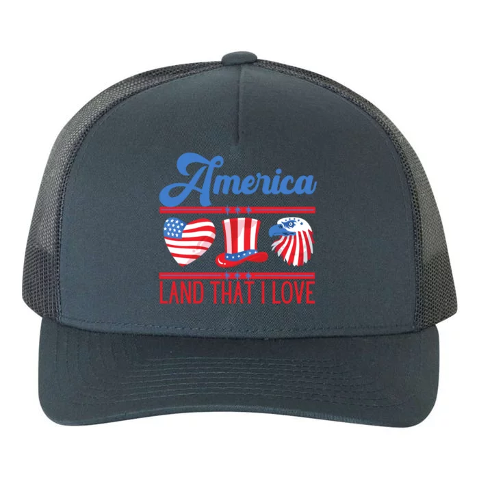 America Land That I Love Gift Yupoong Adult 5-Panel Trucker Hat