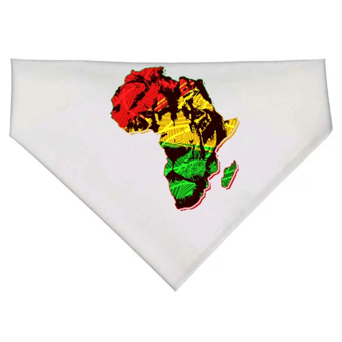 African Lion Traditional Pattern Colors USA-Made Doggie Bandana