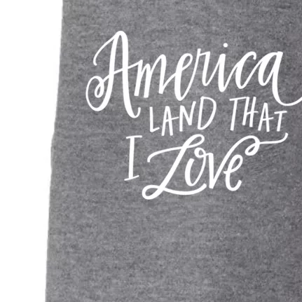 America Land That I Love Gift Doggie 3-End Fleece Hoodie