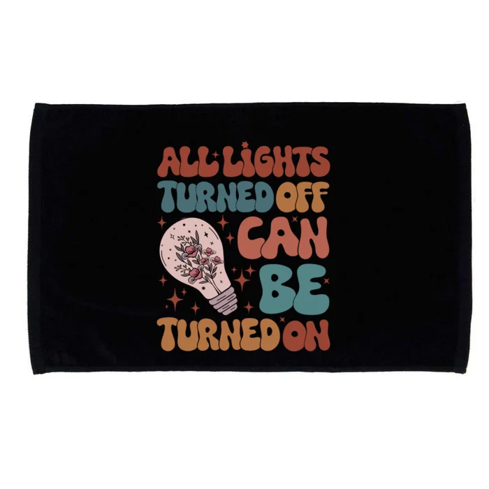 All Lights Turned Off Can Be Turned On (On Back) Microfiber Hand Towel