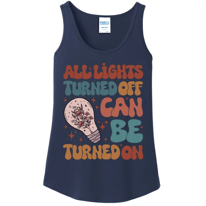 All Lights Turned Off Can Be Turned On (On Back) Ladies Essential Tank