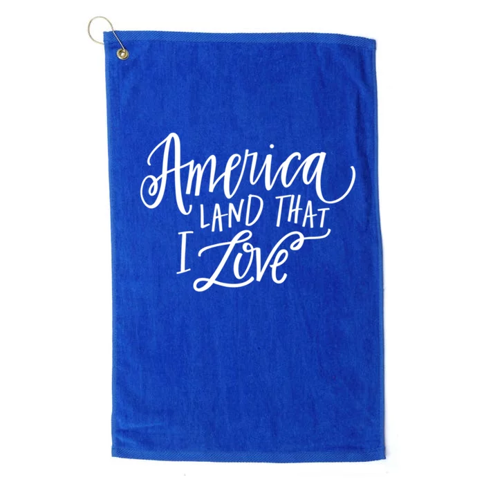 America Land That I Love Gift Platinum Collection Golf Towel