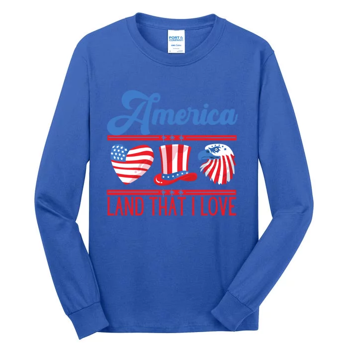 America Land That I Love Gift Tall Long Sleeve T-Shirt