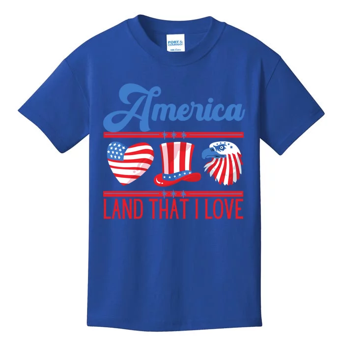 America Land That I Love Gift Kids T-Shirt