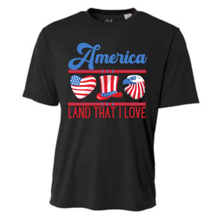 America Land That I Love Gift Cooling Performance Crew T-Shirt