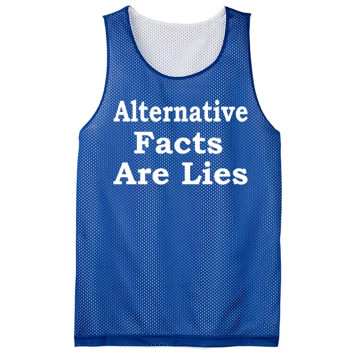 Alternative Facts Are Lies Donald Trump Mesh Reversible Basketball Jersey Tank