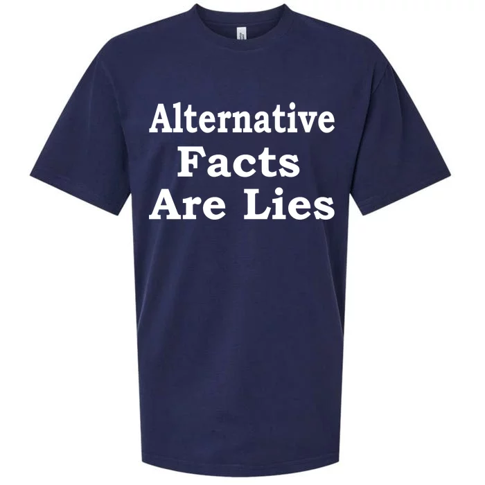 Alternative Facts Are Lies Donald Trump Sueded Cloud Jersey T-Shirt