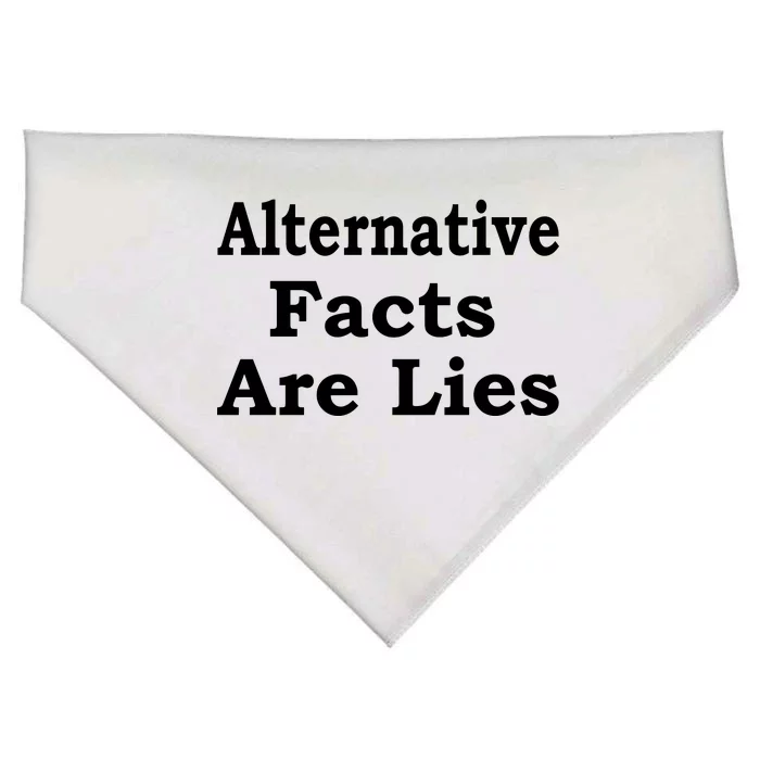 Alternative Facts Are Lies Donald Trump USA-Made Doggie Bandana