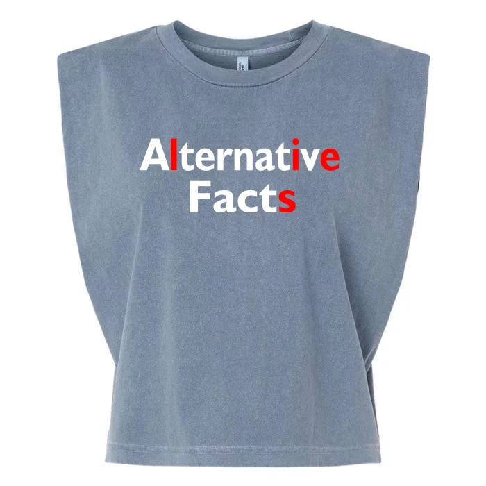 Alternative Facts Lies Garment-Dyed Women's Muscle Tee