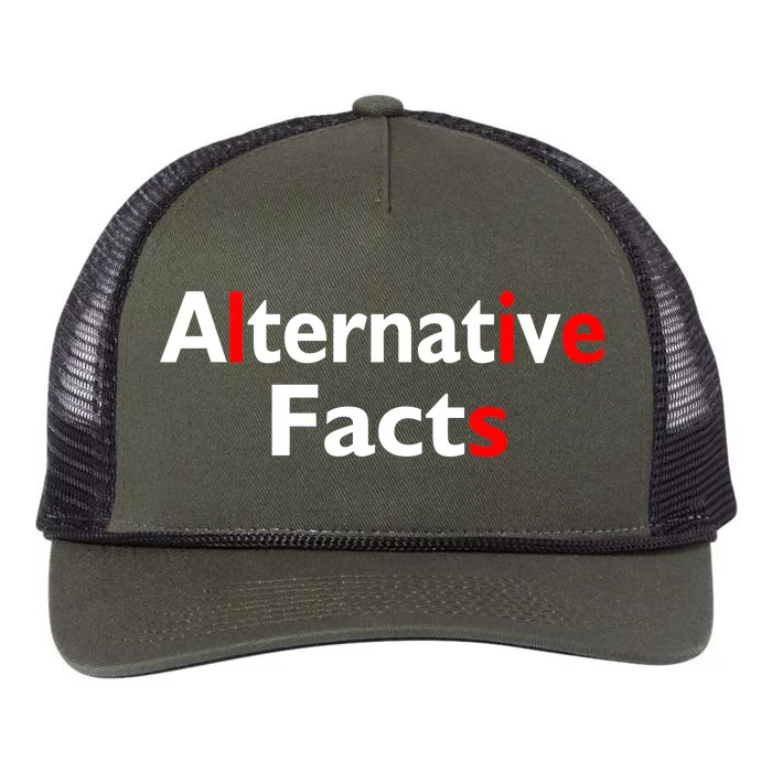 Alternative Facts Lies Retro Rope Trucker Hat Cap