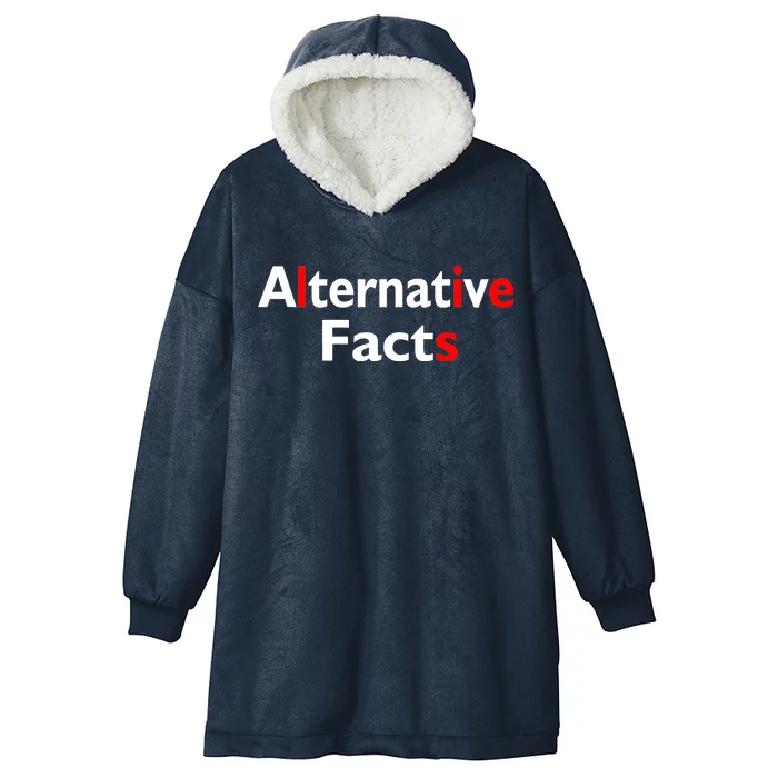 Alternative Facts Lies Hooded Wearable Blanket