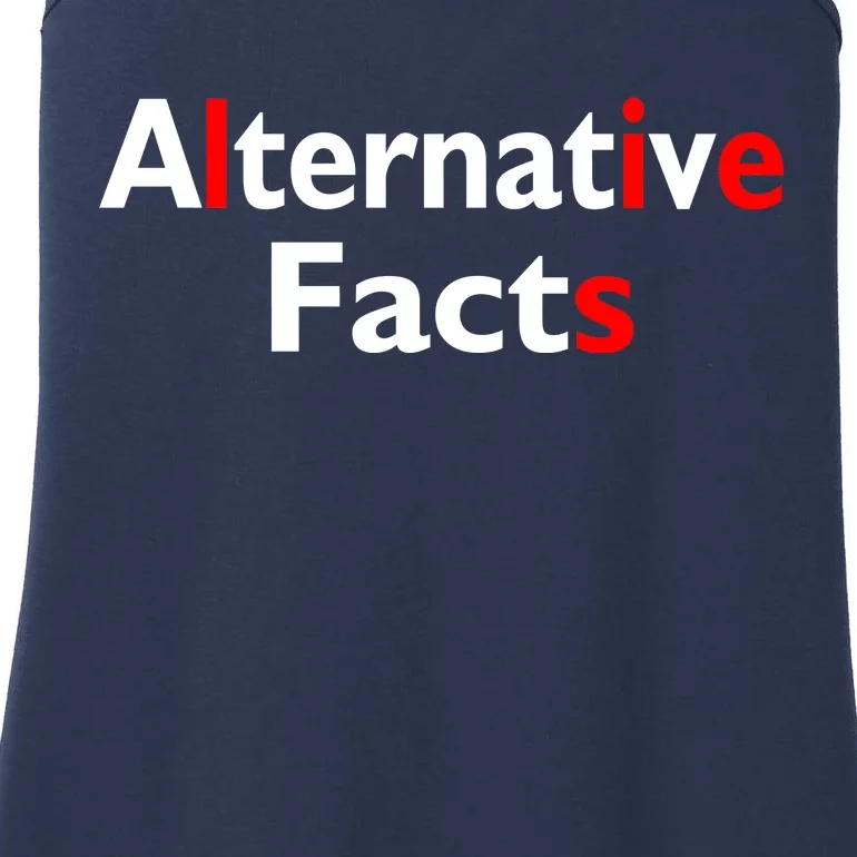 Alternative Facts Lies Ladies Essential Tank