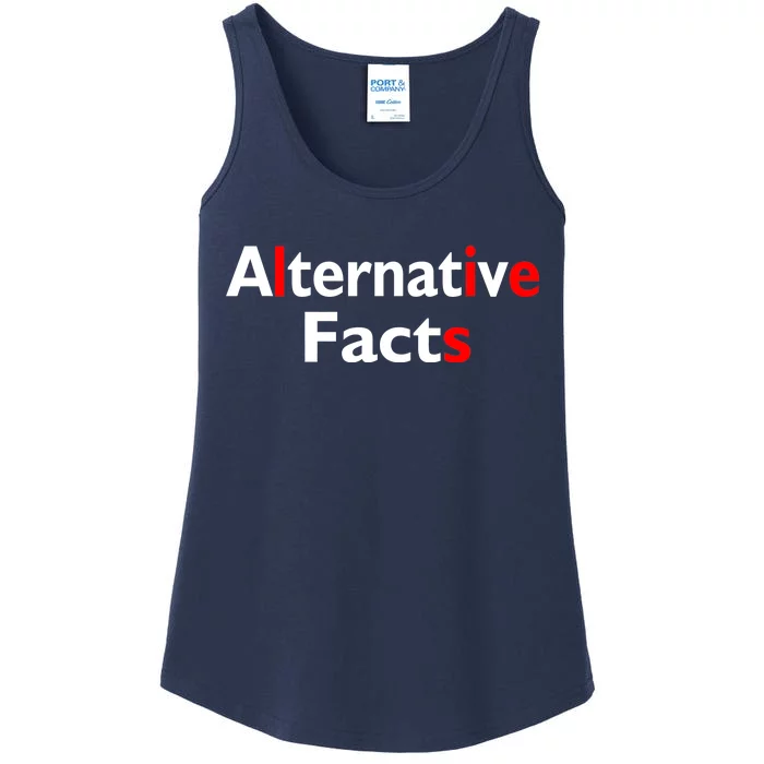 Alternative Facts Lies Ladies Essential Tank