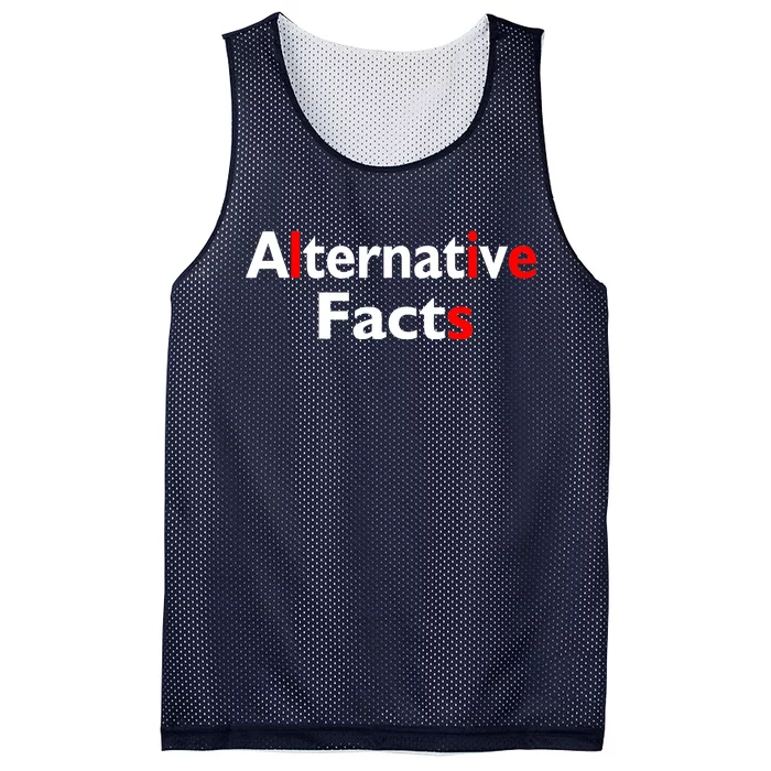 Alternative Facts Lies Mesh Reversible Basketball Jersey Tank