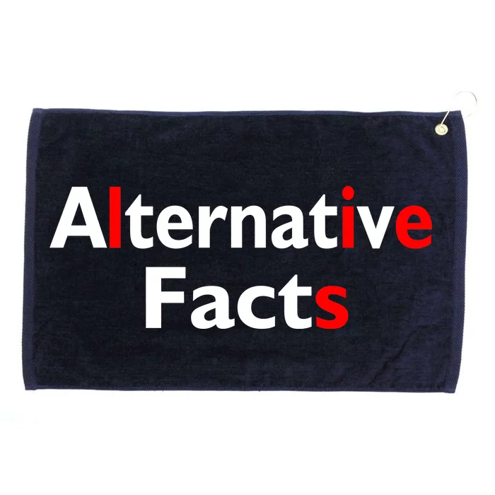 Alternative Facts Lies Grommeted Golf Towel