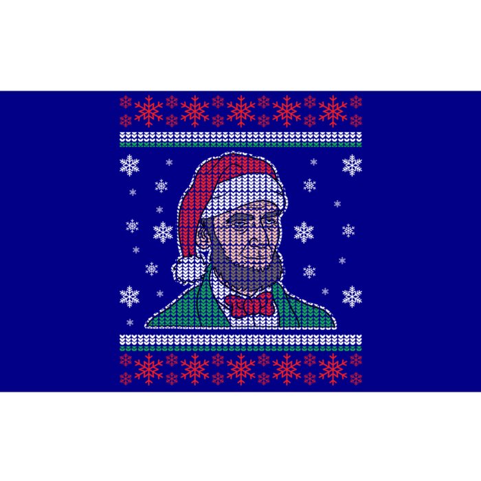 Abe Lincoln Usa President Santa Claus Ugly Christmas Sweater Great Gift Bumper Sticker