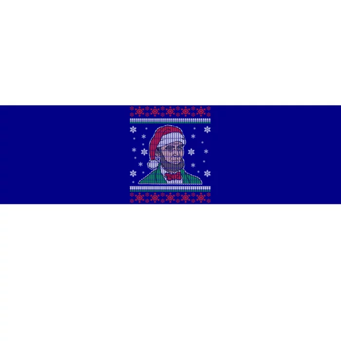 Abe Lincoln Usa President Santa Claus Ugly Christmas Sweater Great Gift Bumper Sticker