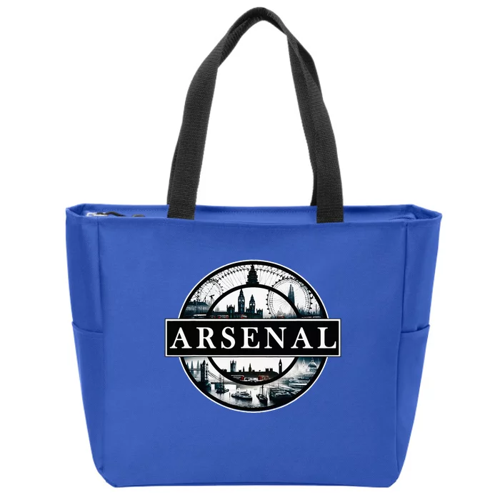 Arsenal London Uk Souvenir Landmark England Zip Tote Bag