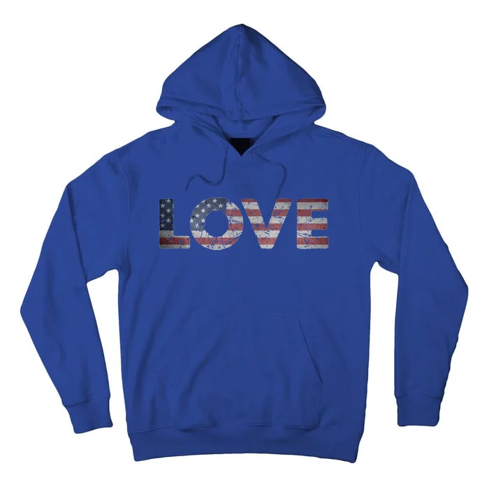 America Love Us Flag Love America Style I Love Usa Funny Gift Tall Hoodie